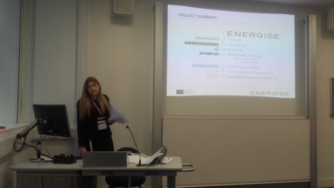 ENERGISE presented at the RGS-IBG Annual International Conference